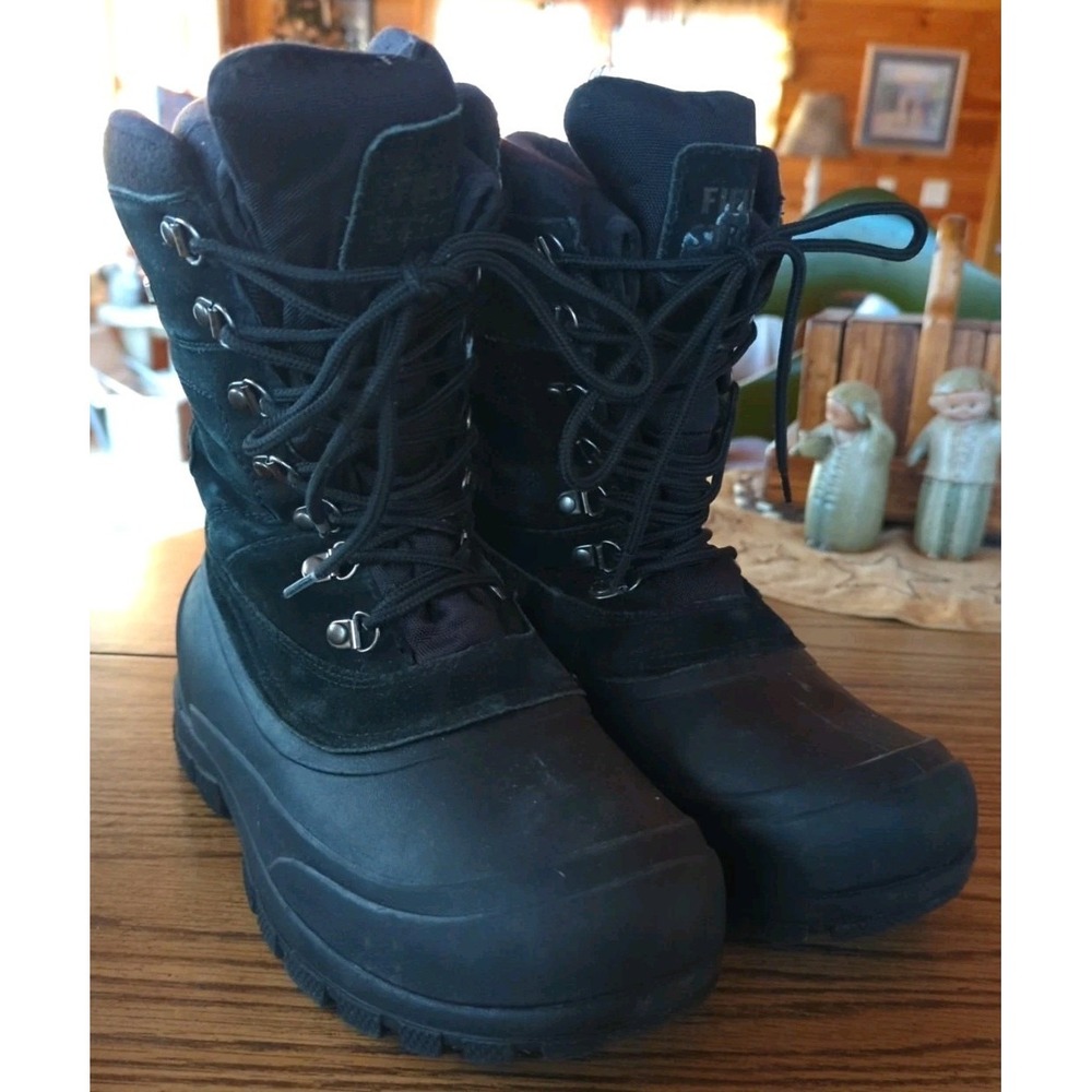 Field & Stream Boots Boys‎ Size 6 Black Pac Winter Snow Thinsulate Waterproof 3M